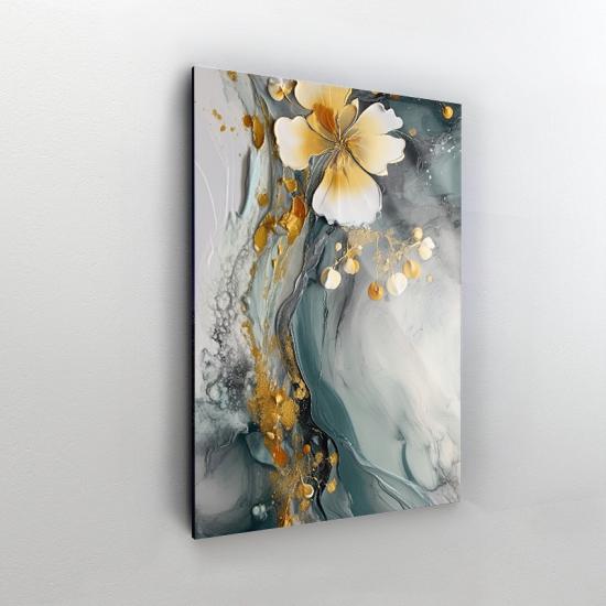 Çiçek ve Desen Tasarımlı dekor Cam Tablo