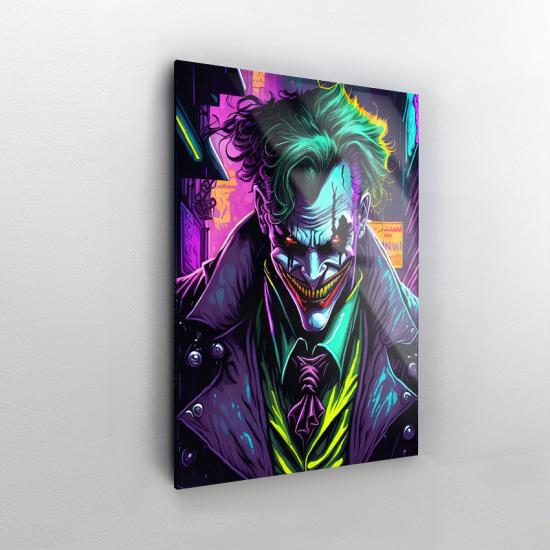 Gülümseyen Joker Tasarımlı Dekor Cam Tablo 001