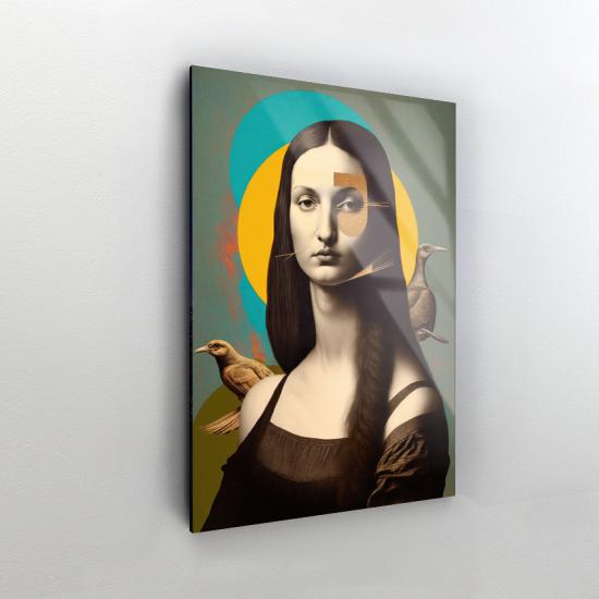 Mona Lisa Tasarımlı Dekor Cam Tablo