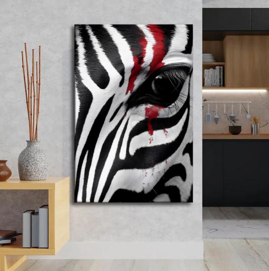 Zebra Gözü Tasarımlı Dekor Kanvas Tablo