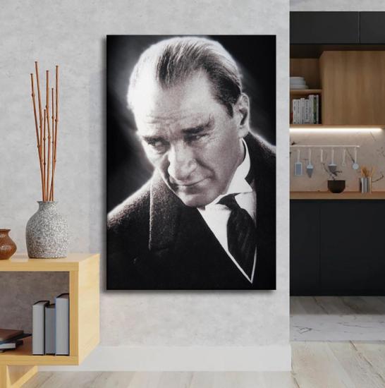 Atatürk Tasarımlı Dekor Kanvas Tablo