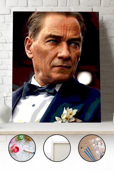 Sayılarla Boyama Seti 40x50 - 50x65 cm Afrikalı Kadın Portresi – Tuval Hobi Boyama Tablosu 01