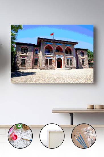 Sayılarla Boyama Seti 40x50 - 50x65 cm Tuval Hobi Boyama Tablosu - Büyük Millet Meclisi