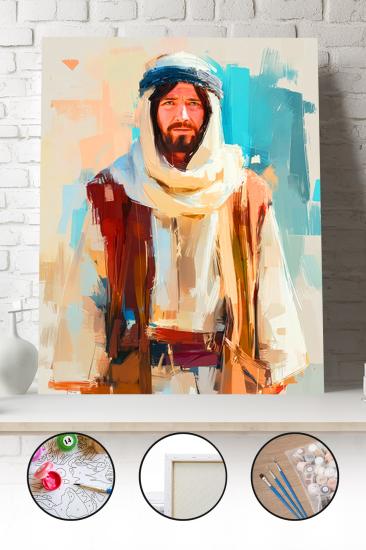 Sayılarla Boyama Seti 40x50 - 50x65 cm Tuval Hobi Boyama Tablosu - Sahabe