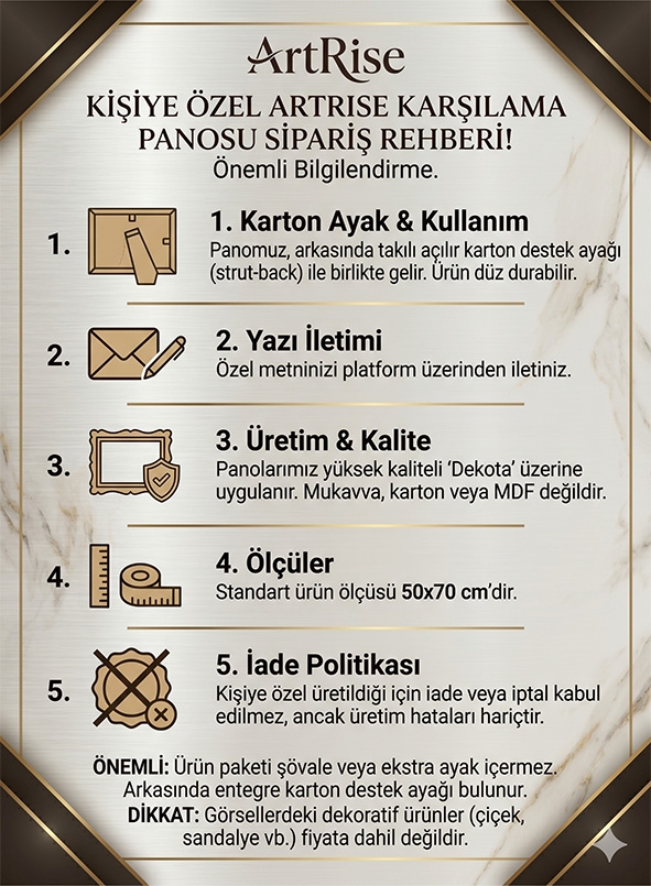 Söz Nişan Düğün İçin 50x70 Karşılama Panosu - Yeşil Çiçek ve Dini Temalı